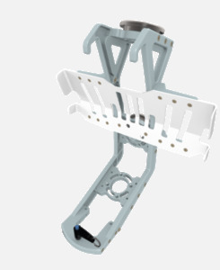 Hillaero AXION DKI FAA certified mountable bracket for Air Ambulance Airmed Helicopter or Fixed Wing Aircraft ISO1
